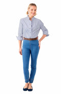 Navy Wash / Wear Forget Me Knot Top - Stripe