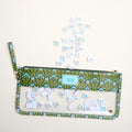 Everbloom Forest Green Mahjong Tile Keeper Pouch