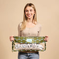 Everbloom Forest Green Mahjong Tile Keeper Pouch