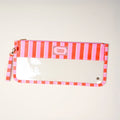 Sicily Stripes Pink Mahjong Tile Keeper Pouch