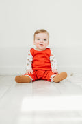 Christmas Cars Quilted Pima Overall Set