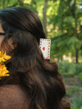 Hand-painted Airmail Claw Hair Clip | Eco-Friendly