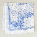 Cherry & Paisley Floral Bandana Head Wrap Square Scarf