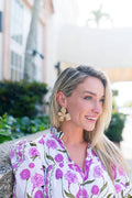 Kaia Raffia Flower Earring
