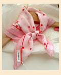Pink fairy tale Floral Bandana Square scarf