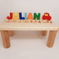 Personalized Puzzle Name Bench