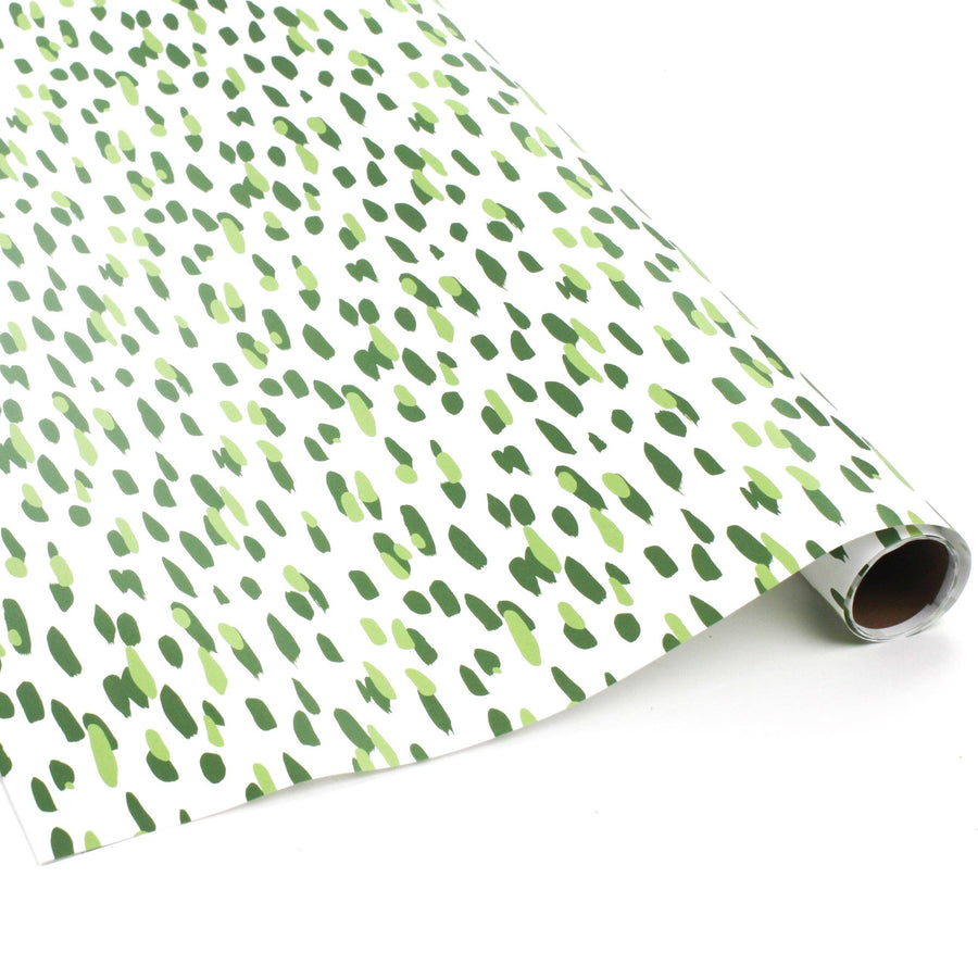 Green Brushstroke Gift Wrapping Paper