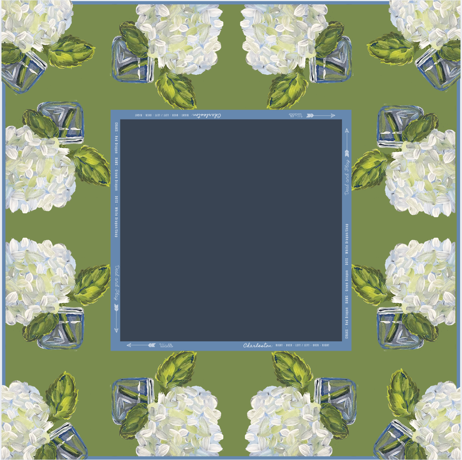 Hydrangea Mahjong Mat