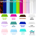 MAHJONG RACKS | Premium Acrylic | 4 Racks + 4 Pushers: Solid Citrus Green / Chartreuse