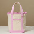 Everywhere-Carry Canvas Tote Bag with Charm Holder