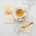 Antique Gold Stripe Guest Napkins
