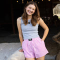 Pink Striped Boxer Short