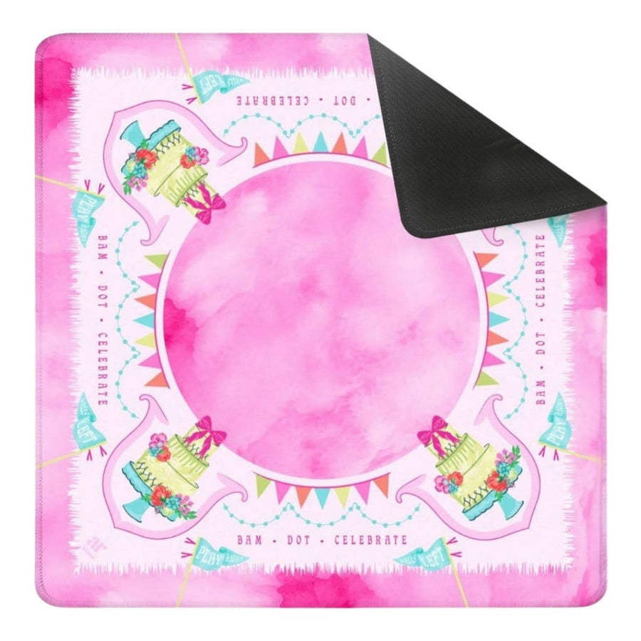 A Mahjong Soirée Mat – Pink Celebration Party Table Mat