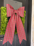 The Yuletide Tartan Bow