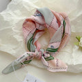 Pink fairy tale Floral Bandana Square scarf