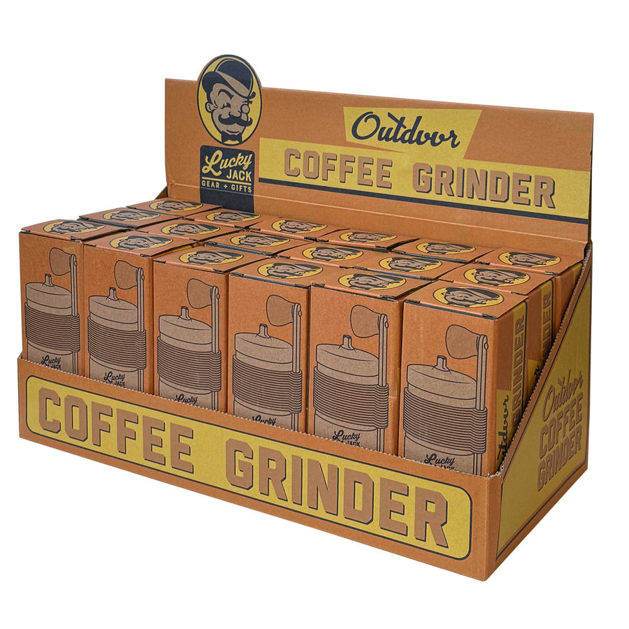 Outdoor Coffee Grinder – Manual Stainless Steel (18pk), Skid