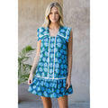 Sleeveless Flower Print Dress