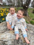 Blue Pumpkin Puppy Organic Cotton Pajama Set