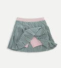 Pleated Poplin Skort