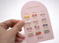 Stainless steel earrings for kids - A year of fruity Poetry