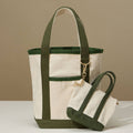 Everywhere-Carry Canvas Tote Bag with Charm Holder
