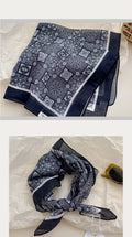 Pastoral Indigo Floral Bandana Square scarf