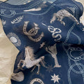 Pastoral Indigo Floral Bandana Square scarf