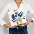 Blue Hydrangeas Basket Die-Cut Gift Tags