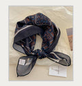 Pastoral Indigo Floral Bandana Square scarf
