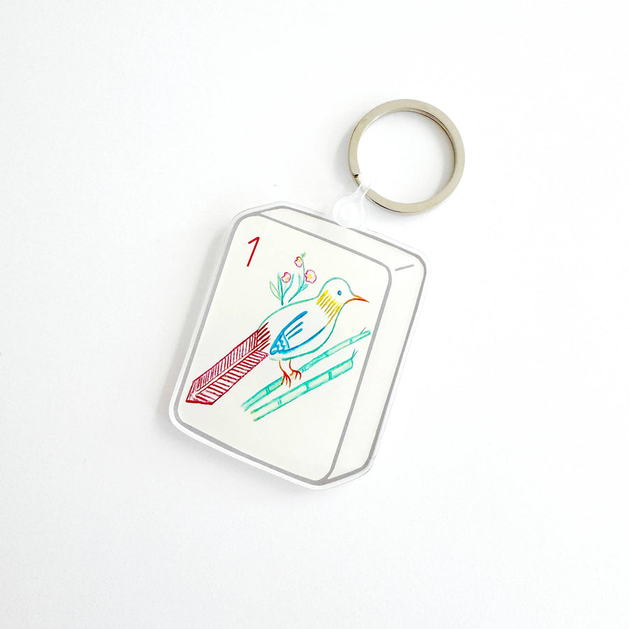 Mahjong Bird Bam Keychain