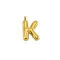 Puffy Gold Letter Pendant