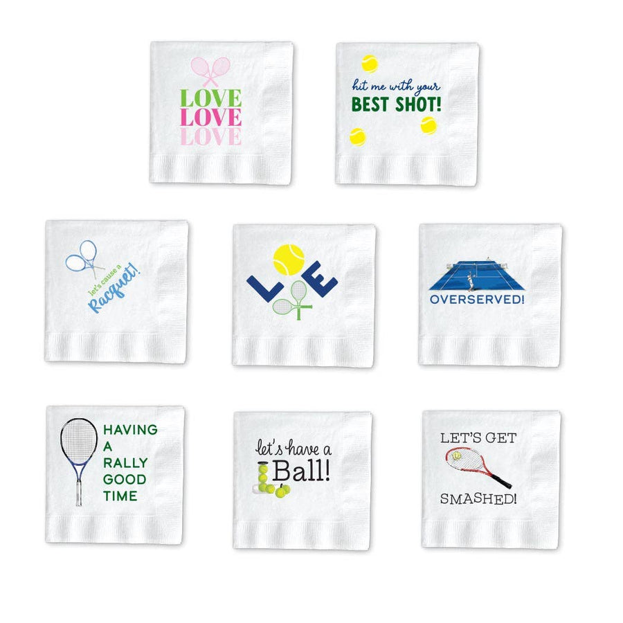 TENNIS COCKTAIL NAPKINS - Classic Charm
