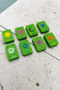 Floating Mahjong Tiles in bright green for the Pool