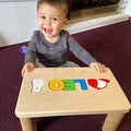 Personalized Puzzle Name Bench