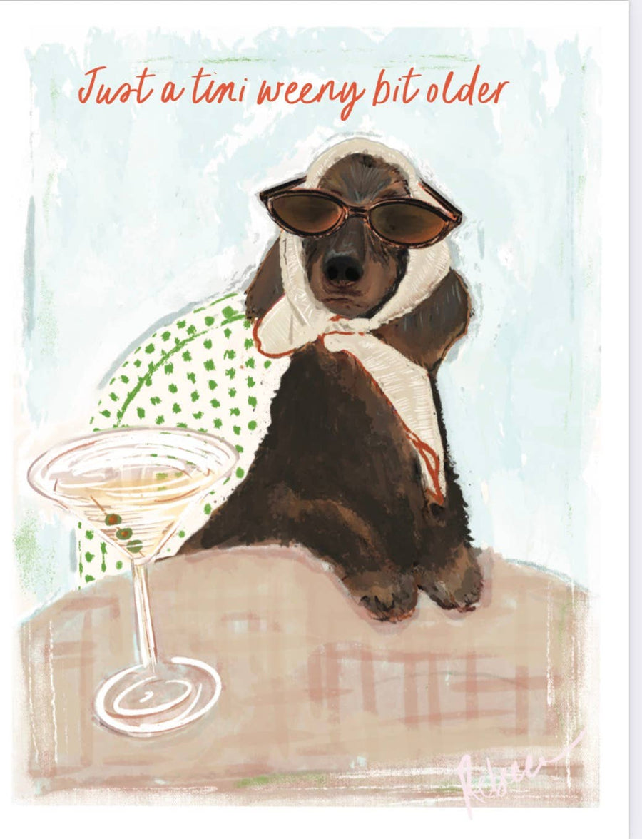 JUST A TINI BIT OLDER-NOTECARD