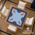 Harbor House Mahjong Mat – Coastal Lobster Design Nautical