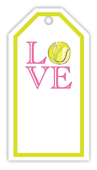 RoseanneBeck Love w/Tennis Ball Gift Tags