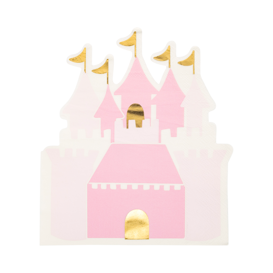 PLPRC37 - Princess Castle Shaped Guest Napkin