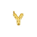 Puffy Gold Letter Pendant