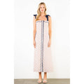 Polkadot Dress With Shoulder Strap Tie