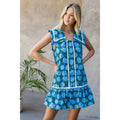 Sleeveless Flower Print Dress