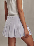 Toyah High-Rise Skort 14.5" Xenon Blue Pinstripe