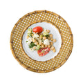 Caning Melamine Dessert/Salad Plate - Natural