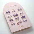 Stainless Steel Earrings - A Year of Purple Poetry