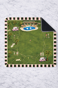 On the green golf mahjong mat 33"x33"