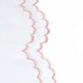 Double Scallop Embroidered Percale Euro Sham Pair