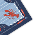 Harbor House Mahjong Mat – Coastal Lobster Design Nautical