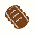 Football Linen Cocktail Napkins - Set of