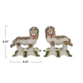 Hand-Painted Vintage Reproduction Staffordshire Dogs, Set of 2 (Bookends)