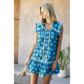 Sleeveless Flower Print Dress